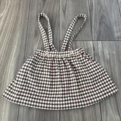 ZARAbaby サスペンダー付チェックスカート