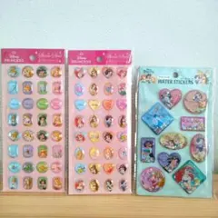 【新品未開封】セリア ディズニープリンセス ウォーターシール ストーンシール