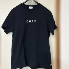 coen 黒 Tシャツ Mサイズ ロゴ入り