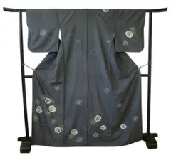 美品 縮緬地 金彩加工染 附下げ・訪問着（正絹）仕立上り＜HH2332＞