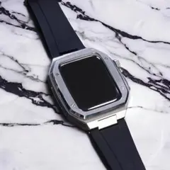 45mm アップルウォッチカバー レディース シリコンベルト