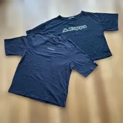 レディースTシャツ2枚ブラックKANGOL Kappa 黒 カンゴールのサムネイル