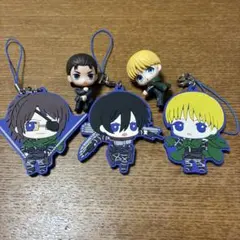 進撃の巨人 ハグコット ストラップ エレン ミカサ アルミン ハンジ ガチャ