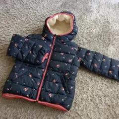 美品！GAP KIDS ネイビー花柄中綿コート Sサイズ　１２０センチ☆