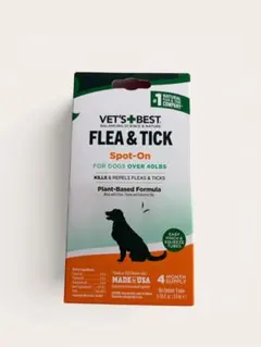 VET'S BEST ノミダニ用スポット 4本入りLarge 中大型犬レトリバー VET'S BEST ノミダニ用スポット 4本入りLarge 中大型犬レトリバー