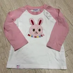 ♥︎美品♥︎MIKI HOUSE うさこ重ね着風Tシャツ 80 ミキハウス うさぎ