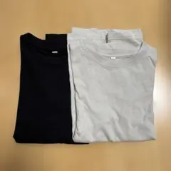 長袖Tシャツ　2枚セット　黒　グレー