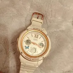【中古】CASIO カシオ Baby-Gベイビージー5257 ホワイト 腕時計