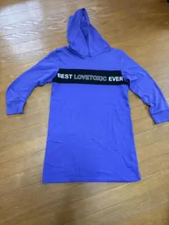 Lovetoxic 紫色 フード付きロングトレーナー　M 150センチ