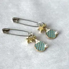 ⭐️ラッピング無料‼️⭐️卓球ラケット型ゼッケンピン（ブルー1セット）