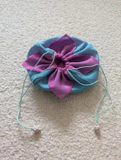 花形デザイン 布製巾着袋