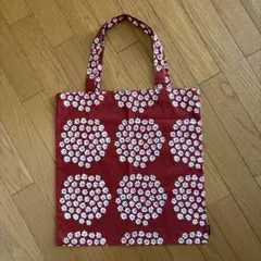 マリメッコ　トートバッグ　ファブリックバッグ　プケッティ