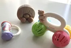 3点combiくまさん車　toyroyalがらがら　ゾウさんの鈴の音の車のサムネイル