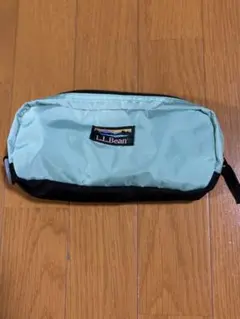 L.L.Bean ペンケース　ポーチ ミントグリーン/ブラック
