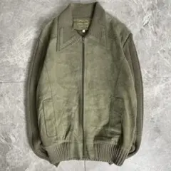 Echtes Leder ヴィンテージレザーライダースジャケット ロンジャン①