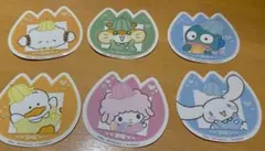 サンリオ ナムコで推し色 おたのしみくじ C賞 ステッカー 6枚セット