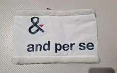 & and per se ネックウォーマー　ホワイト