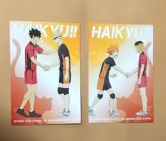 ハイキュー!! アニメイト特典 ポストカード 黒尾 月島 日向 研磨２枚 非売品