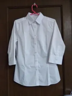 UNIQLO ストライプ 七分袖シャツサイズ L