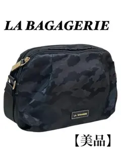 【未使用】LA BAGAGERIE ラ バガジェリー ショルダーバッグ 迷彩 黒