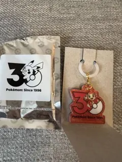 新品 ポケモン ポケチャーム30周年ロゴマスコット ヒコザル