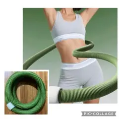 ソフトスプリングフラフープ ・ダイエット1.5KG 脂肪燃焼 筋トレ 有酸素運動のサムネイル