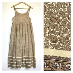 《green label relaxing》エスニック花柄キャミワンピース