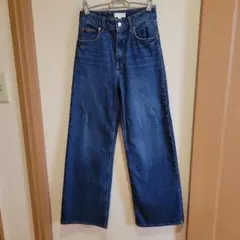 h&mデニム ダークブルー EUR34