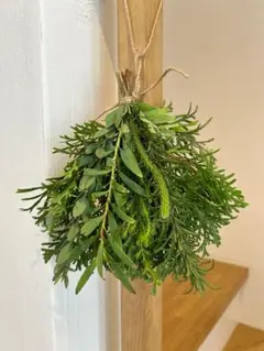 【数量限定】クリスマス　スワッグ　リース　ドライフラワー　コニファー　ナチュラル