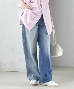 WHITE FIELD:デニム ペインター パンツ SHIPS WOMEN