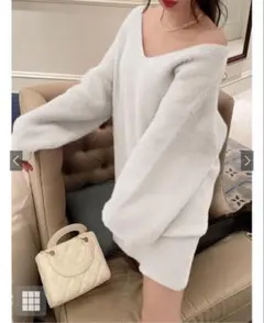 ✴︎新品未使用✴︎タグ付きシャギーニットワンピース