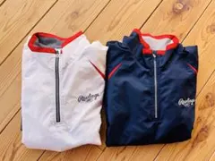 Rawlings ハーフジップウィンドブレーカー　LとMの2色セット