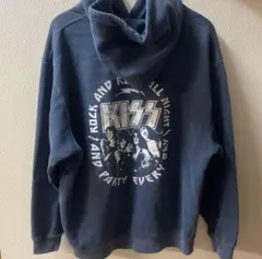 KISS パーカー バックプリントパーカー ネイビー 新品未使用！
