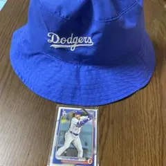 レア！！　ロサンゼルス・ドジャース バケットハット 大谷翔平 カード