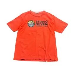 プリントTシャツ　GU×STUDIO SEVEN コラボ　オレンジ　M 8cのサムネイル