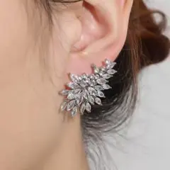 新品　ピアス アクセサリー　キュービックジルコニア ブライダル　ウェディング