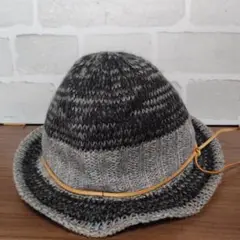 meno mosso グレー系ニットハット