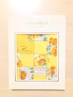 NINA RICCI 花柄 大判ハンカチ お弁当包み プチ風呂敷 ミニスカーフ
