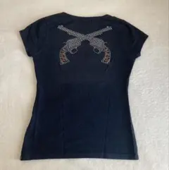 【レア】roar ロアー Tシャツ 銃 ラインストーン レオパード ブラックのサムネイル