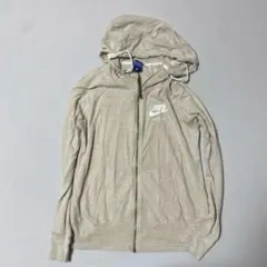 NIKE パーカー ジップアップ フーディ ベージュ M ナイキ