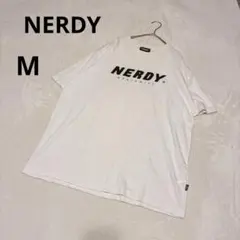 ノルディ ロゴプリントストリートTシャツ 半袖（M）白系 カジュアル　部屋着のサムネイル