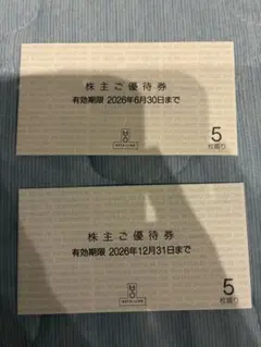［匿名配送］H2O エイチツーオーリテイリング株主優待券 5枚綴り 2冊のサムネイル