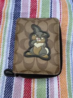 コーチ コラボ バンビ とんすけ ディズニー 二つ折り財布 新品-未使用】コーチ COACH コーチ×ディズニー コラボ とんすけ
