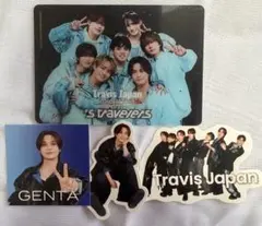 TravisJapan 松田元太 ステッカーセット トレカ(全員)付き