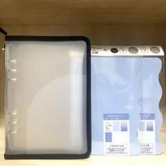 ☆6リングファイル＆A5カスタムノート　シール台紙5枚入×2 合計3点