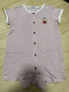 美品 familiar ファミリア ロンパース 袖付ロンパス