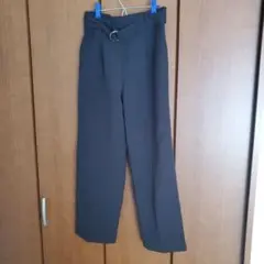 honeys ベルト付きパンツ 黒 L