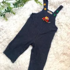 ミキハウス　ロンパース　オーバーオール　70～80cm デニム風