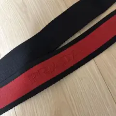 【新品未使用】PRADA バッグショルダー　Black×Red 巾着袋付きのサムネイル