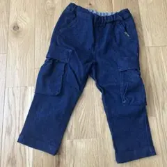petit main ダークブルー カーゴパンツ